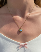 Bluebell Heart Locket Necklace
