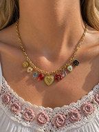 Cœur Rosé Bijou Necklace