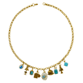 Lumière Bleue Charm Necklace