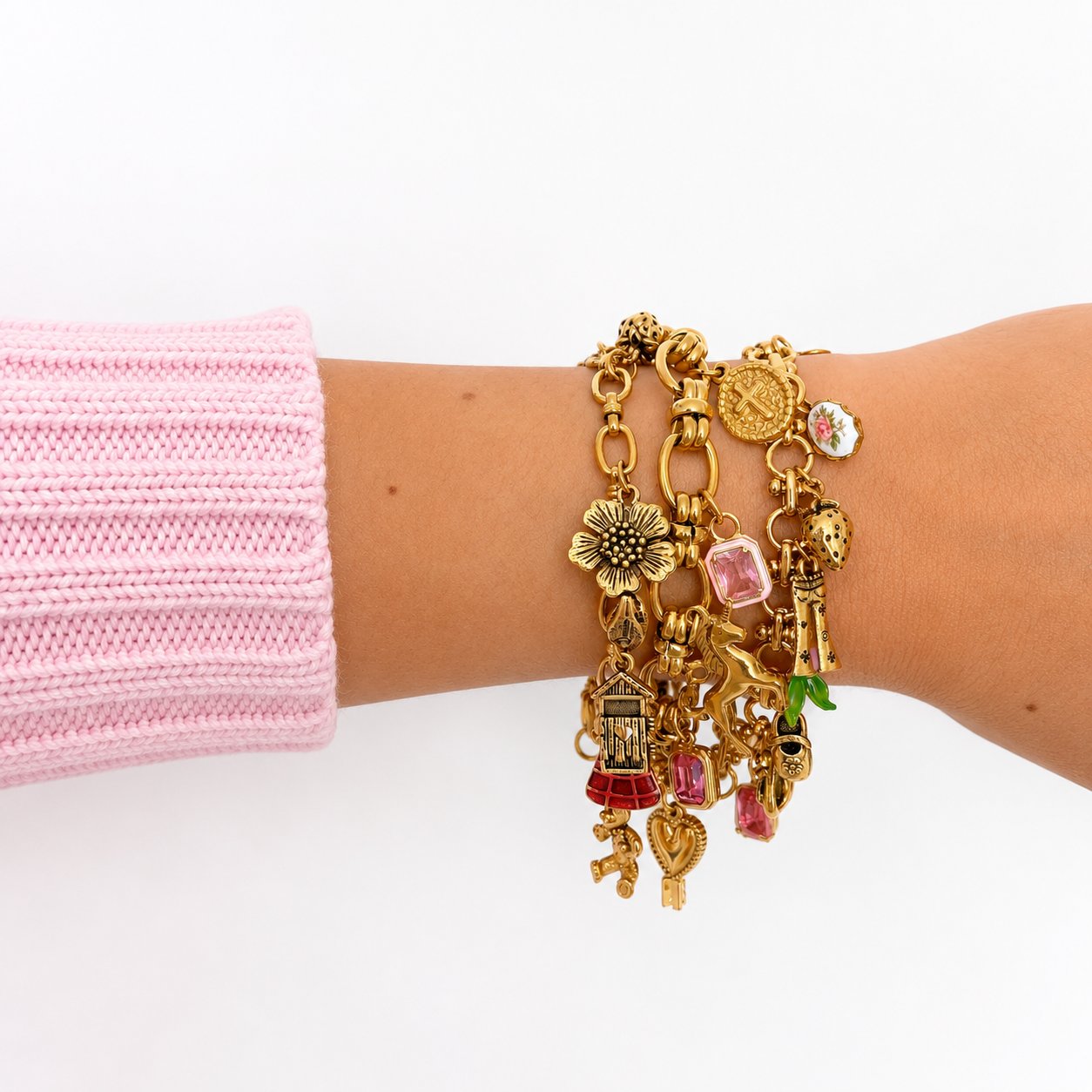 Create Your Own Gold Charm Bracelet