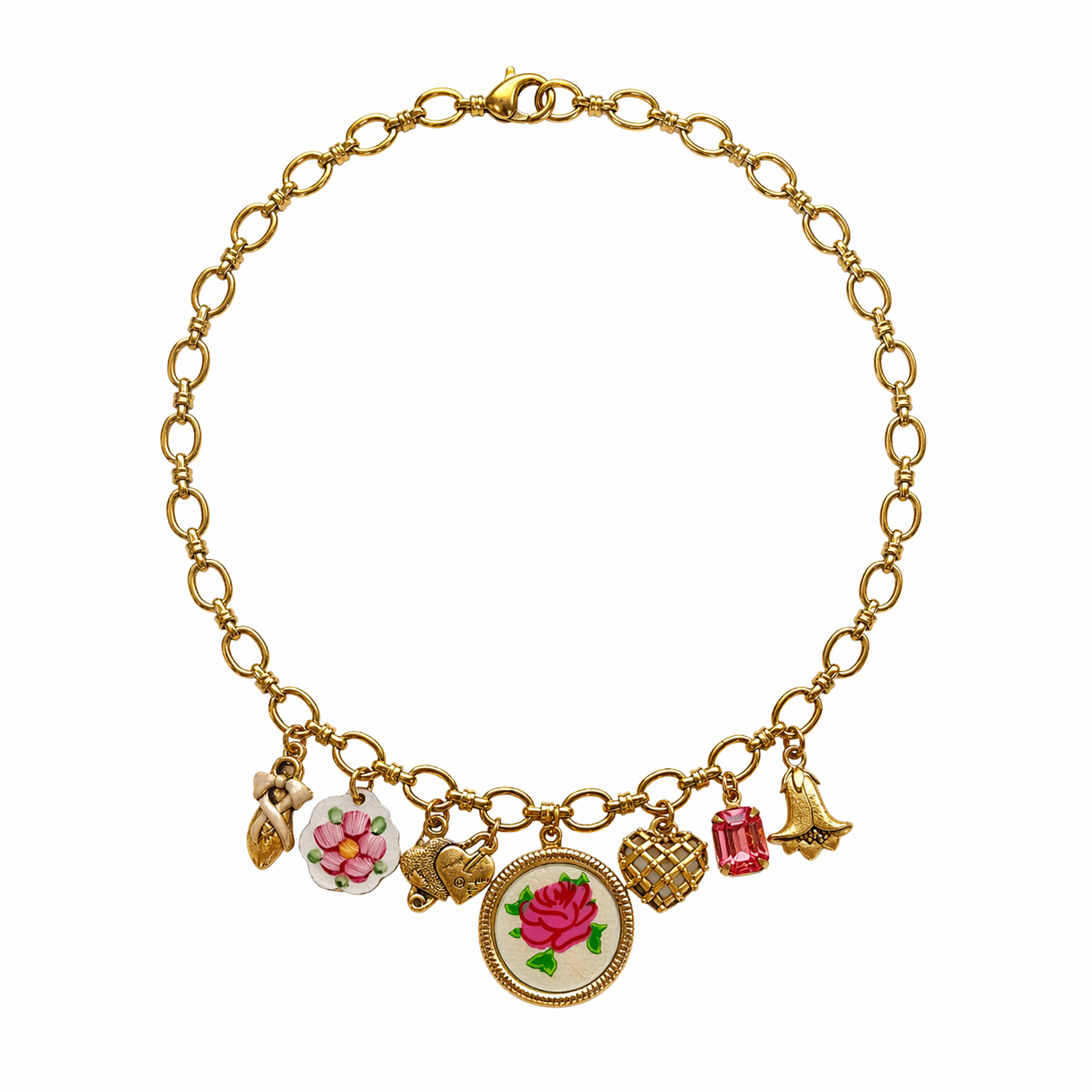The Rose Keepsake Charm Necklace