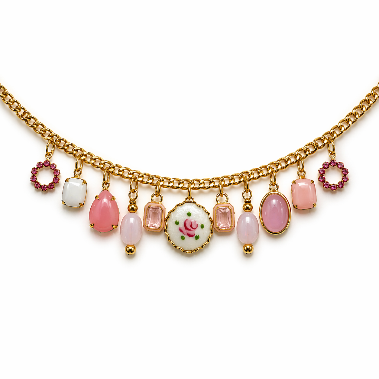 Rosette de Sucre Charm Necklace