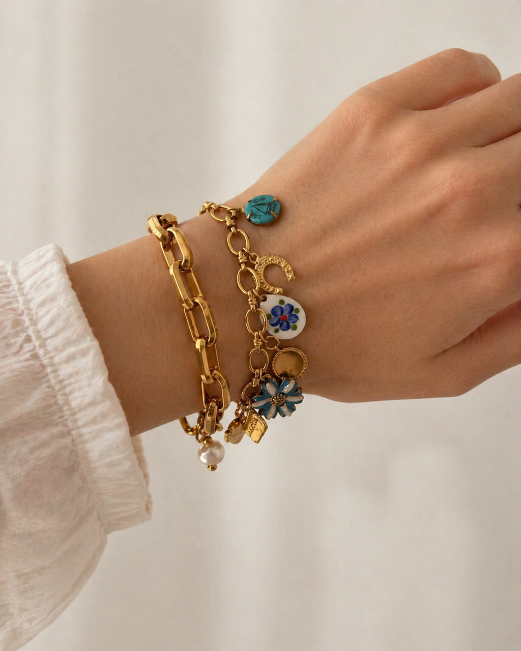 Bleu Souvenirs Charm Bracelet