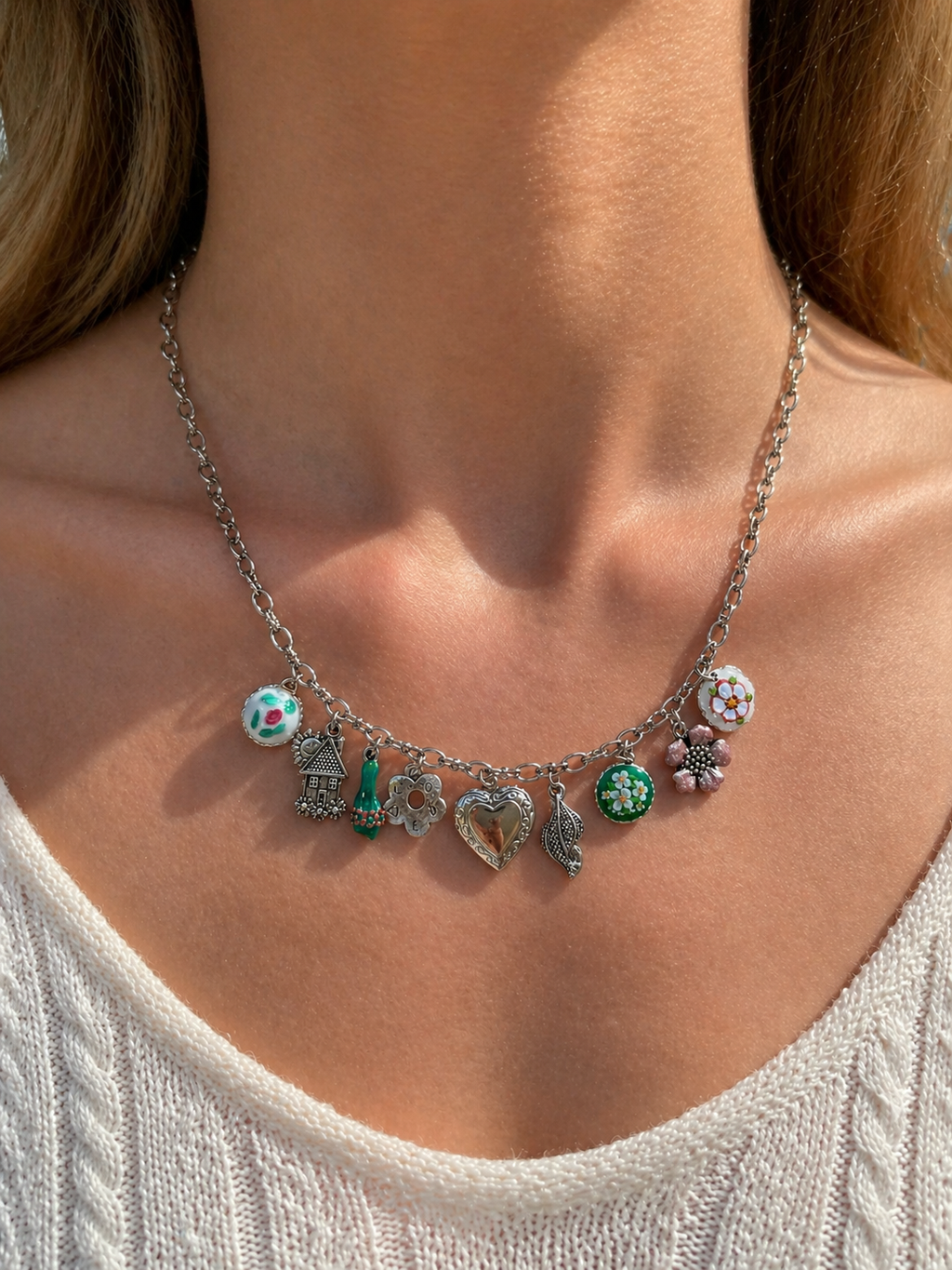 Lucette Garden Charm Necklace
