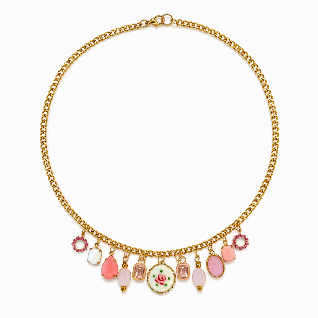 Rosette de Sucre Charm Necklace