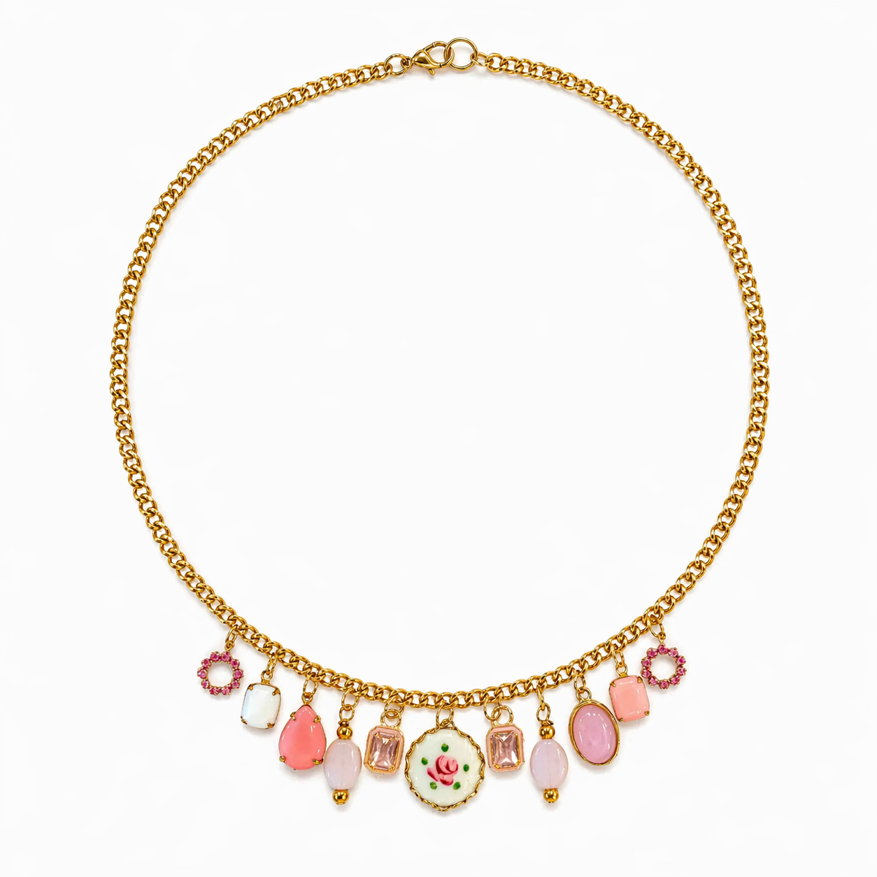 Rosette de Sucre Charm Necklace
