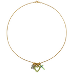 Verdant Charm Heart Necklace