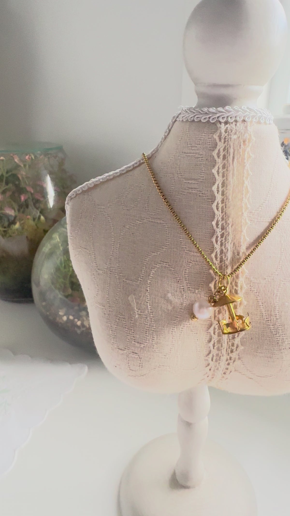 Whimsical Carousel Charm Necklace