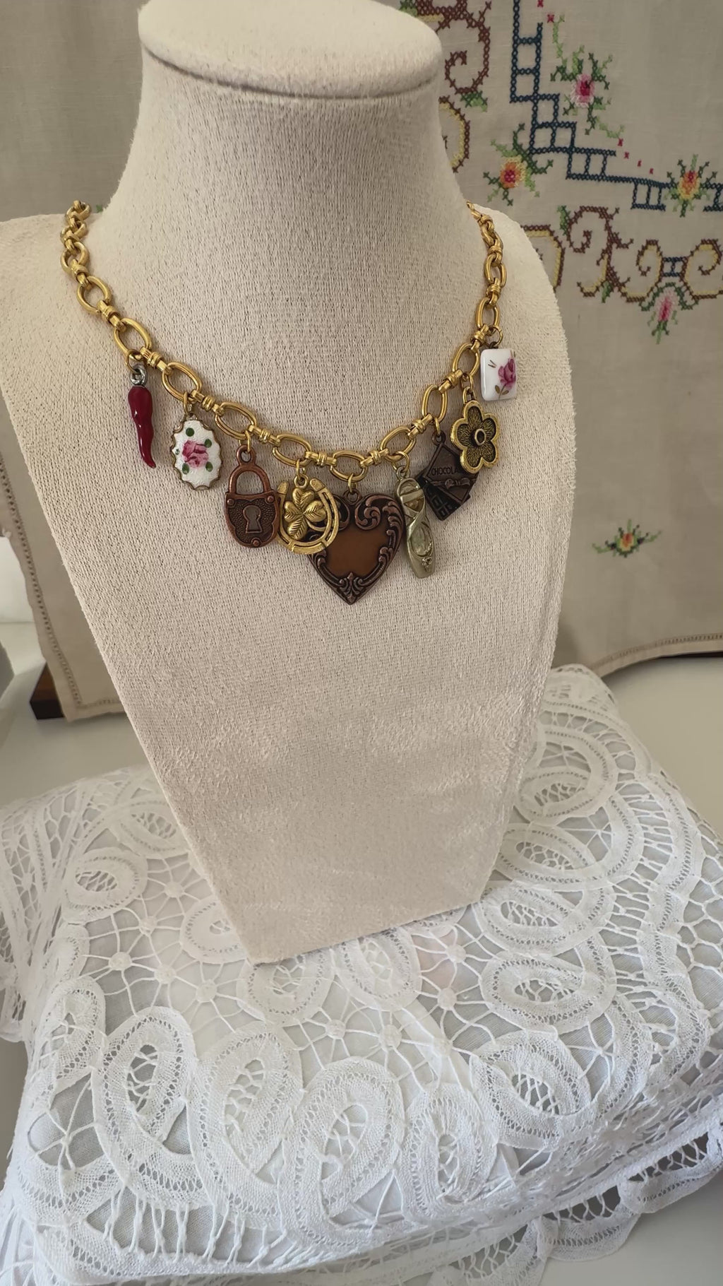 Midnight Keepsake Charm Necklace