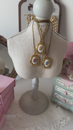 Floral Heirloom Locket Necklace