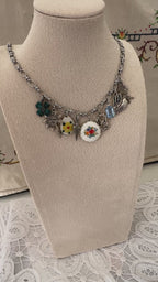 Forget-Me-Not Garden Charm Necklace