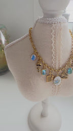 Lumière Bleue Charm Necklace