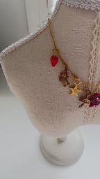 Fraise & Poupée Charm Necklace