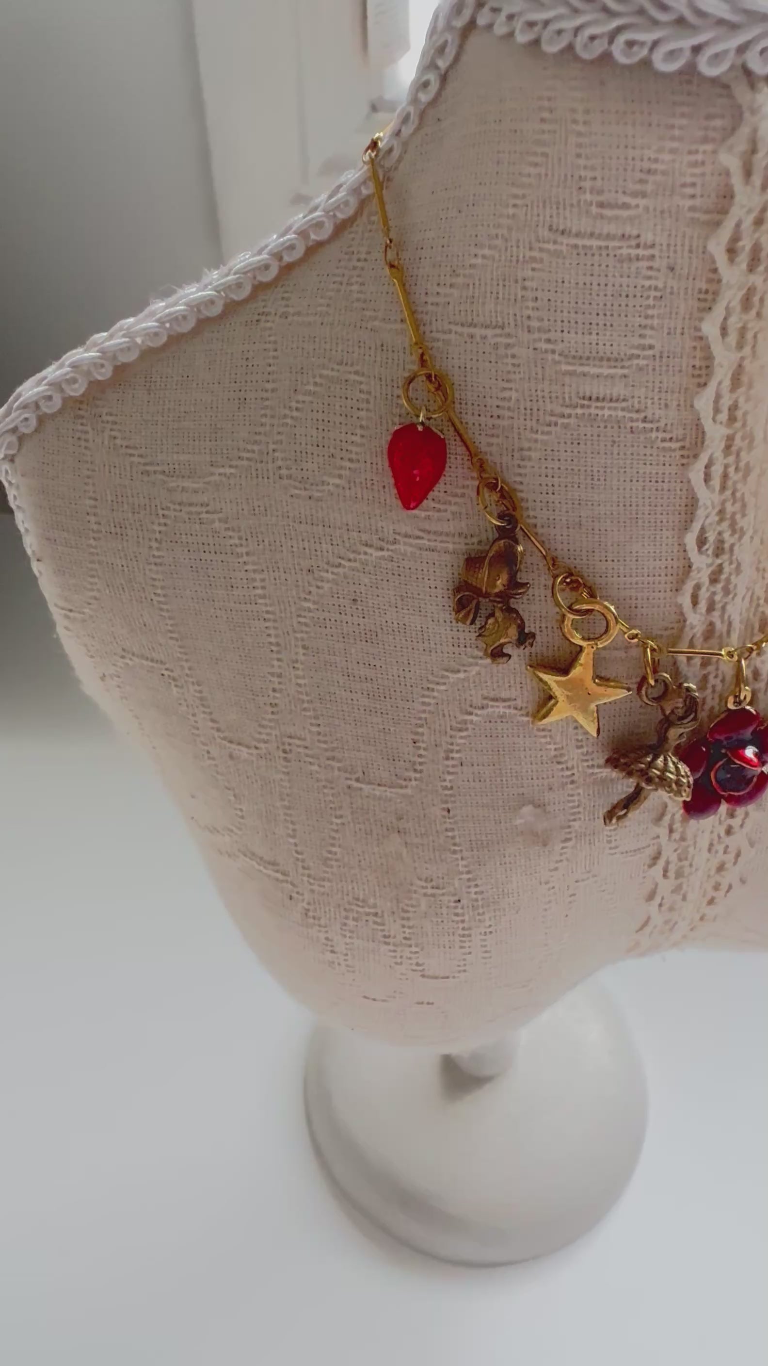 Fraise & Poupée Charm Necklace