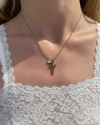 Sacred Rosé Cross Necklace