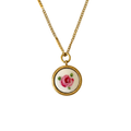 Rosette Porcelain Charm Necklace